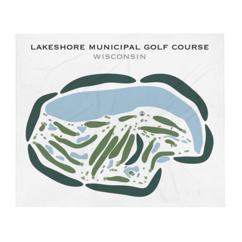 Lake Shore Municipal Golf Course, Wisconsin - Printed Golf Courses