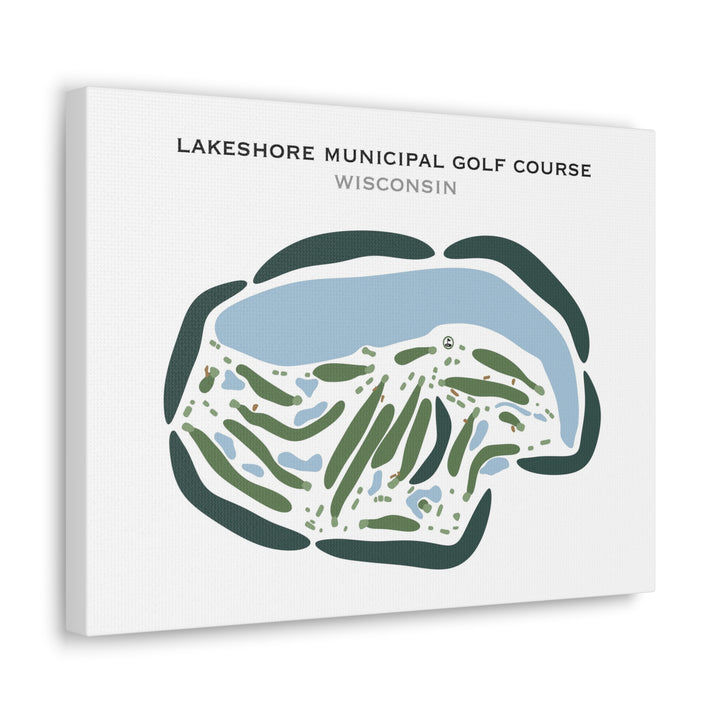 Lake Shore Municipal Golf Course, Wisconsin - Printed Golf Courses