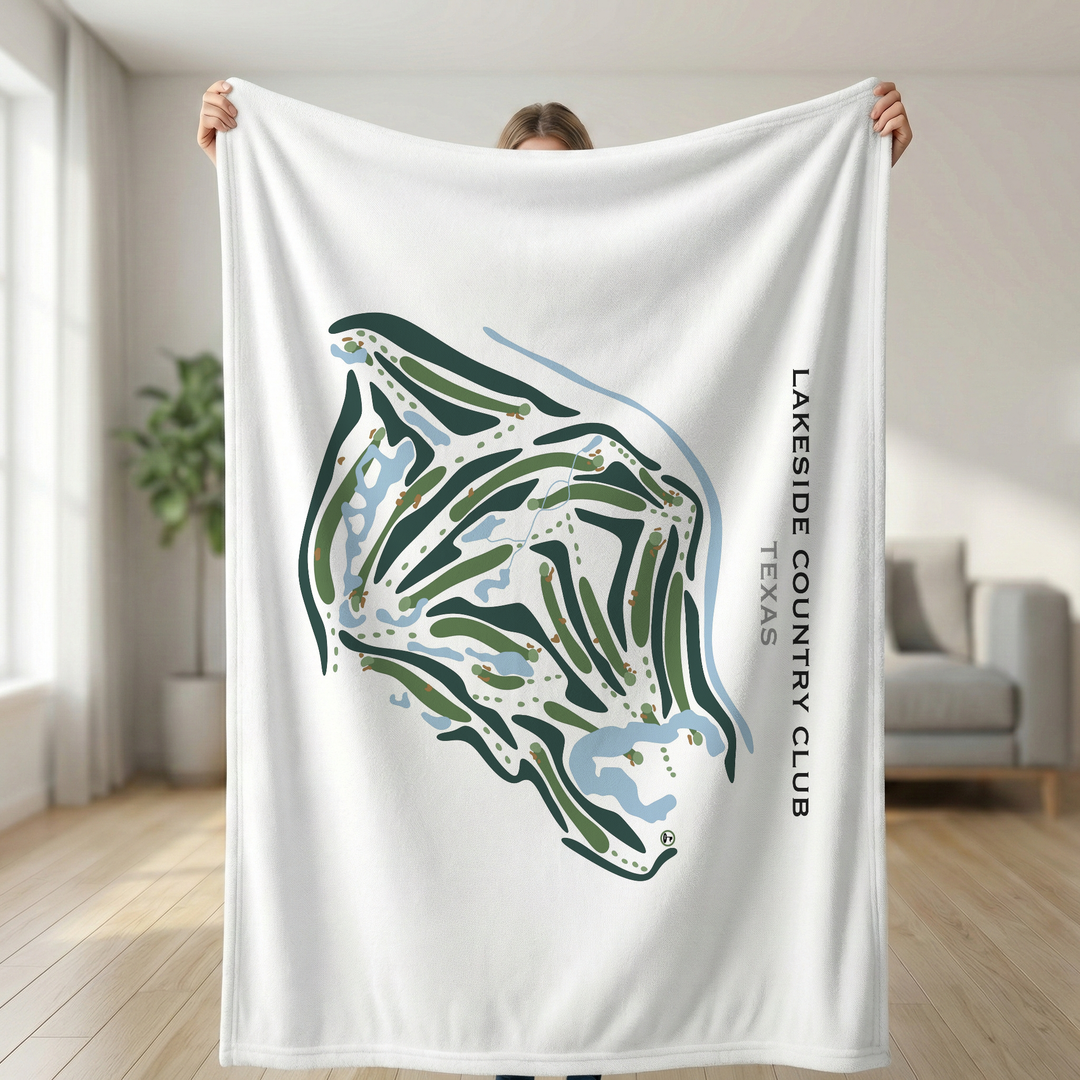 Lakeside Country Club, Texas - Printed Golf Courses
