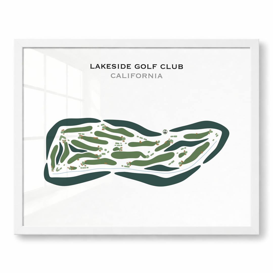 Lakeside Golf Club, California - Printed Golf Courses