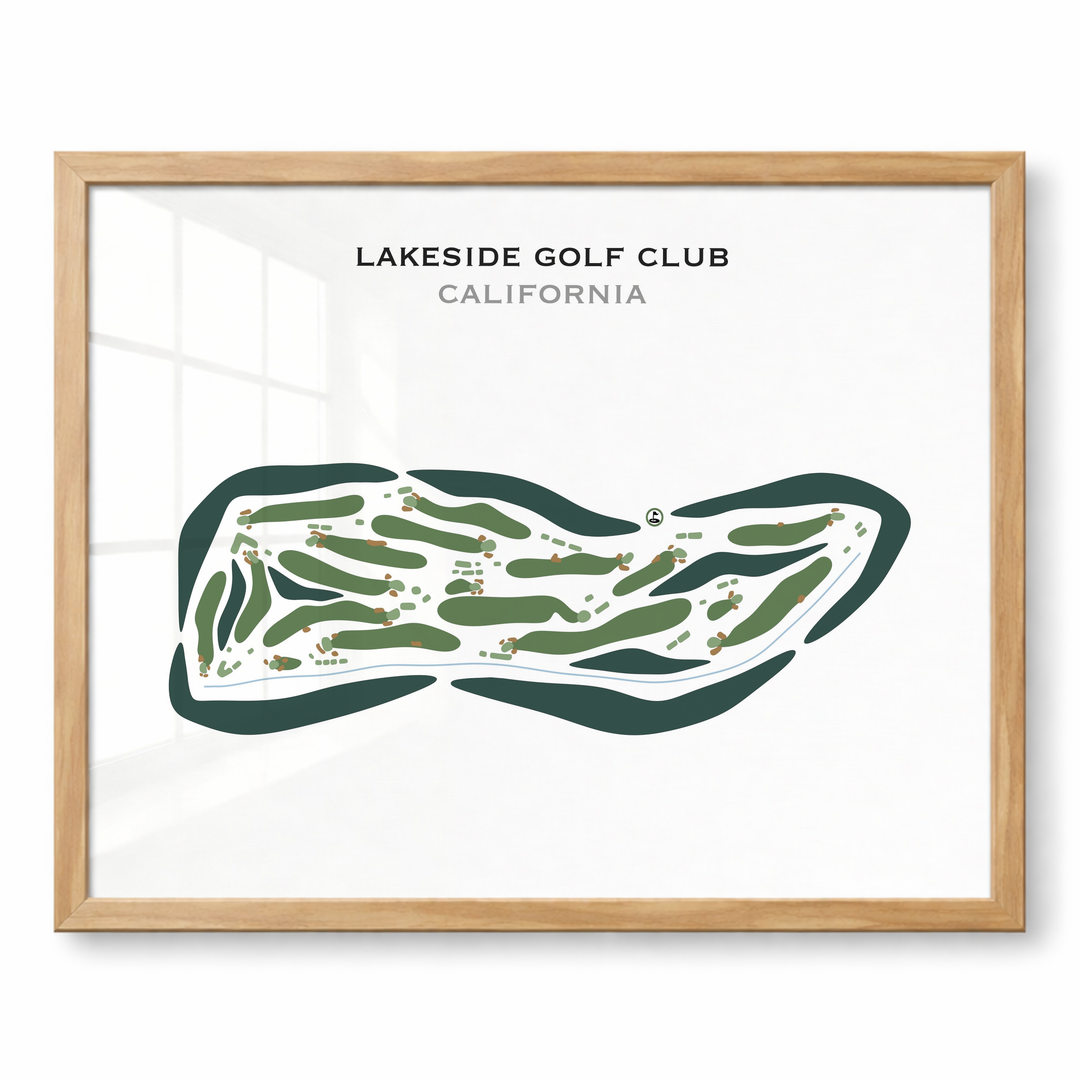 Lakeside Golf Club, California - Printed Golf Courses