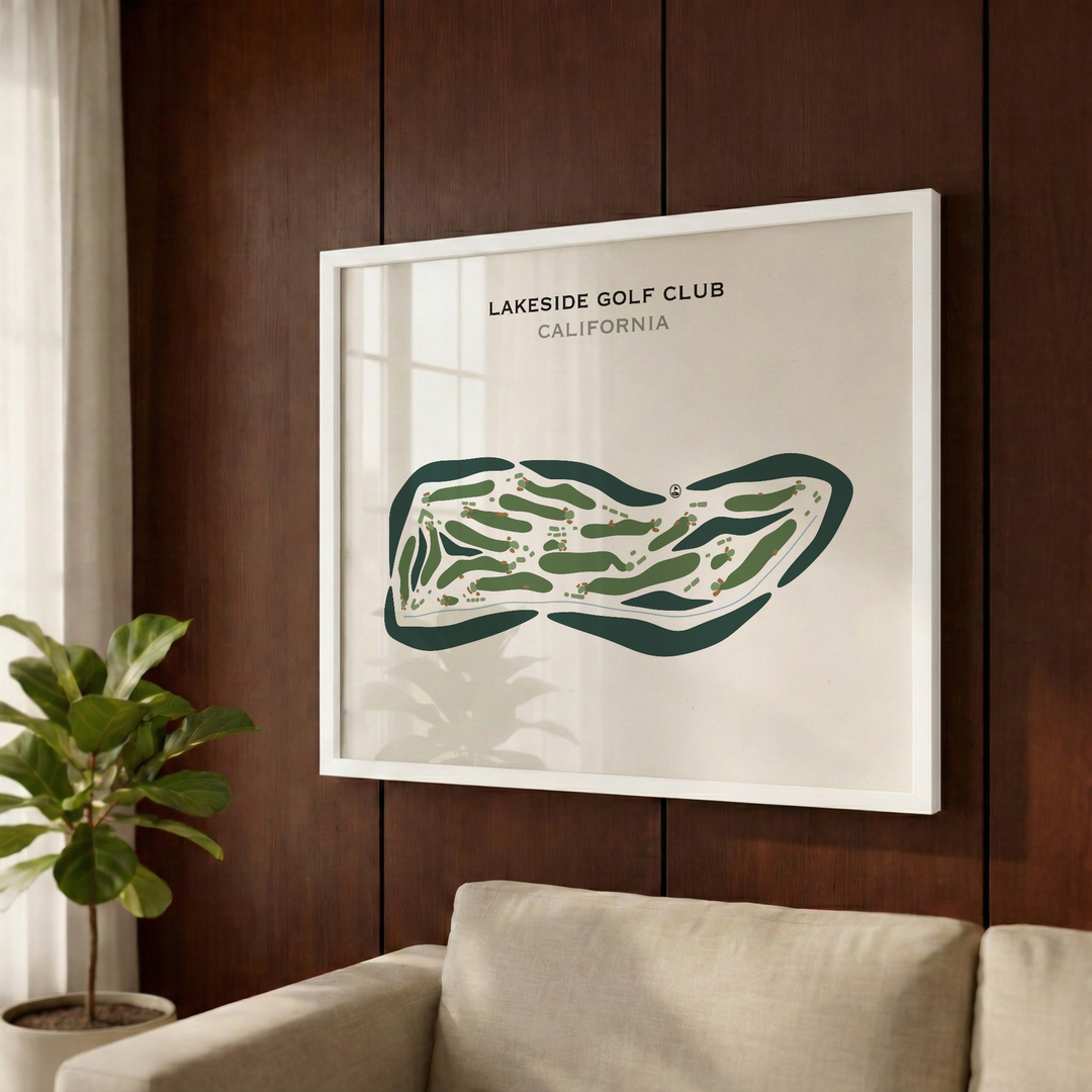 Lakeside Golf Club, California - Printed Golf Courses