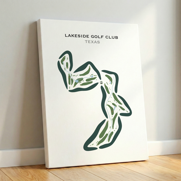 Lakeside Golf Club, Texas - Printed Golf Courses