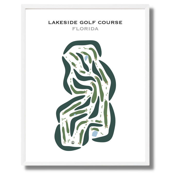Lakeside Golf Course, Florida - Printed Golf Courses