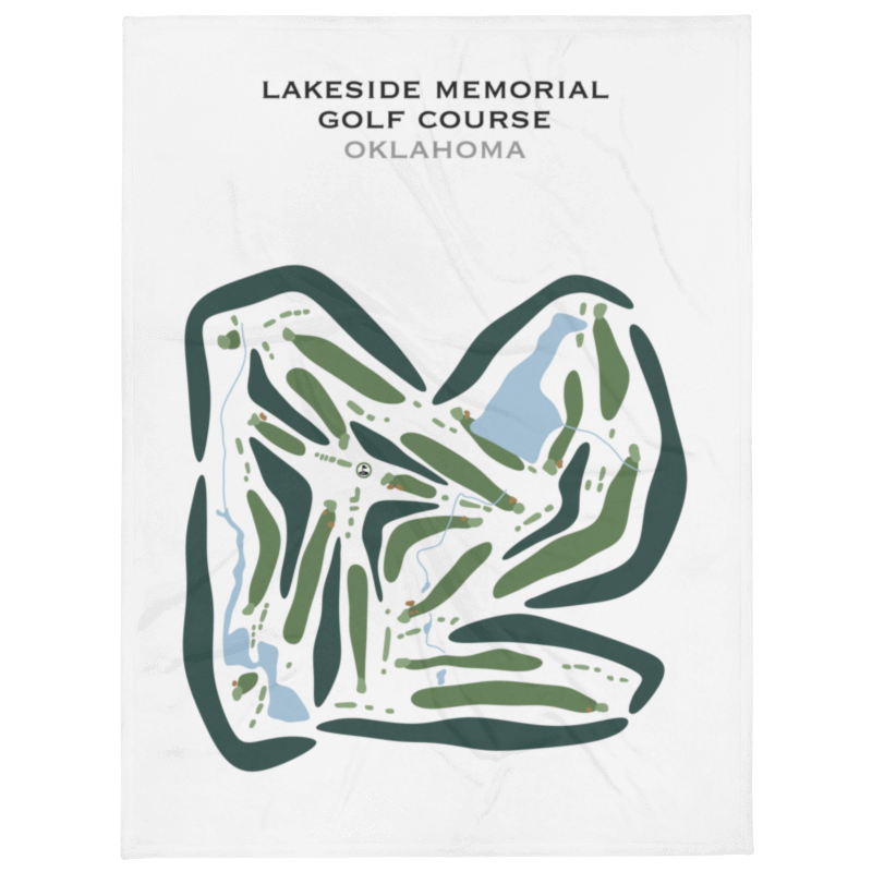 Lakeside Memorial Golf Course, Oklahoma - Printed Golf Courses