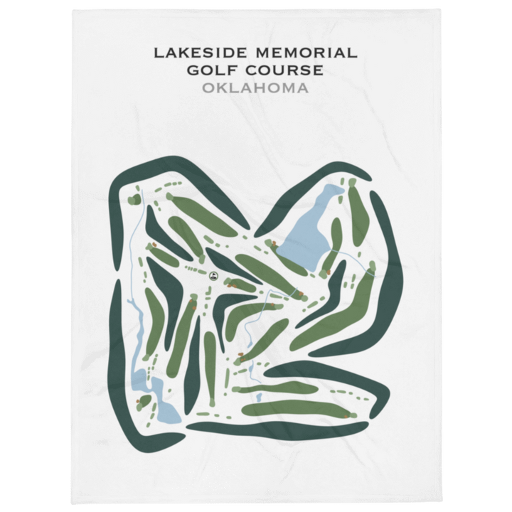 Lakeside Memorial Golf Course, Oklahoma - Printed Golf Courses