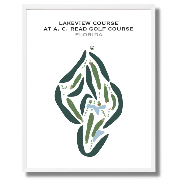 Lakeview Course at A. C. Read Golf Course, Florida - Printed Golf Courses