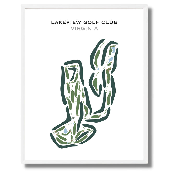 Lakeview Golf Club, Virginia - Printed Golf Courses