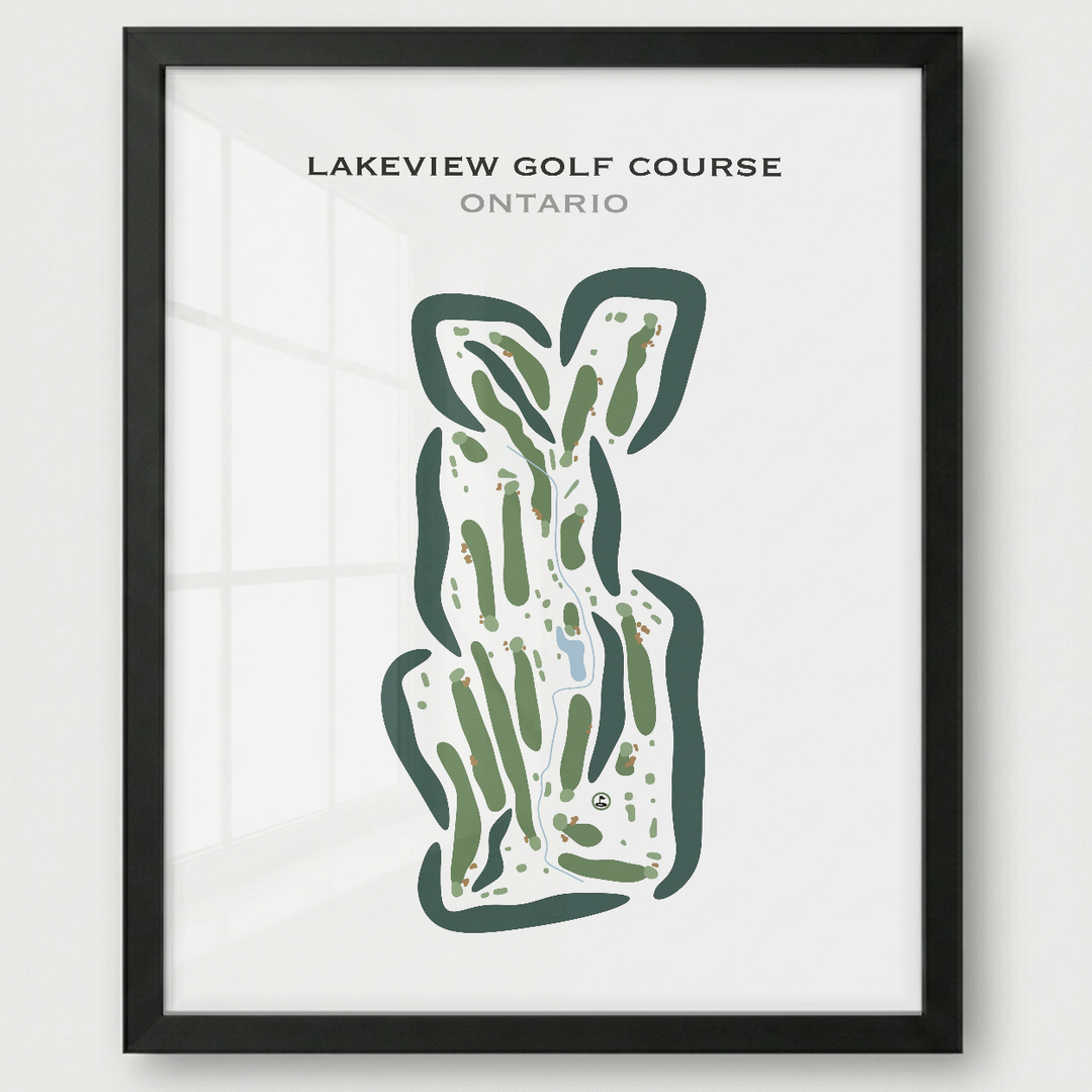 Lakeview Golf Course, Canada - Printed Golf Courses