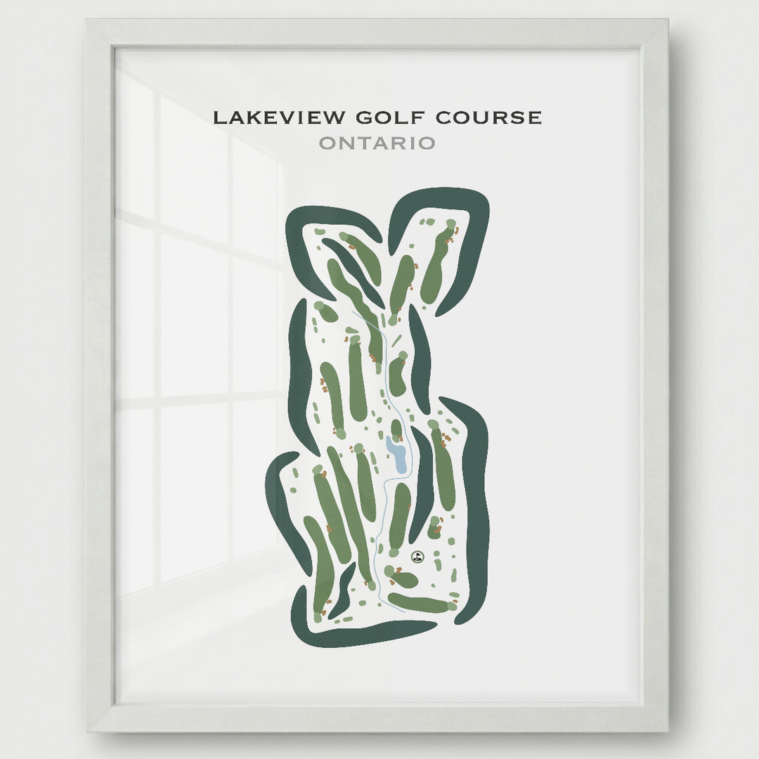Lakeview Golf Course, Canada - Printed Golf Courses
