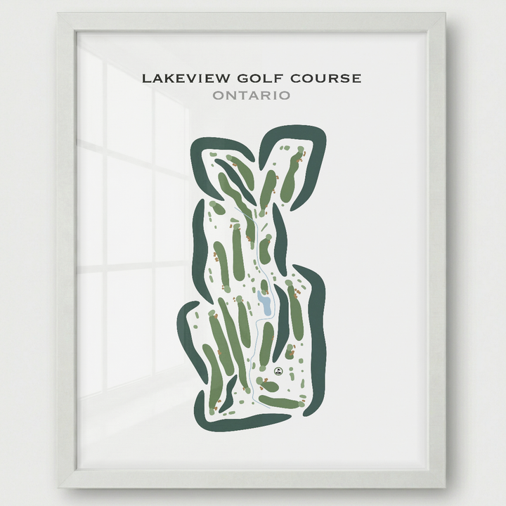 Lakeview Golf Course, Canada - Printed Golf Courses