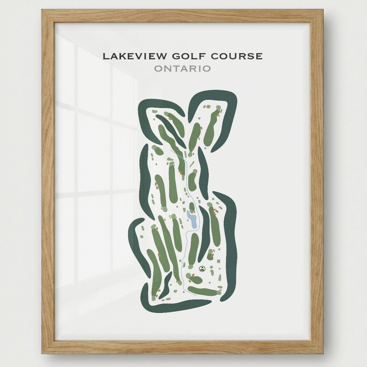 Lakeview Golf Course, Canada - Printed Golf Courses