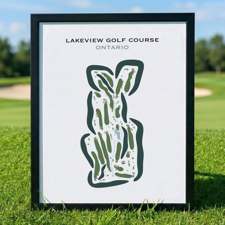 Lakeview Golf Course, Canada - Printed Golf Courses