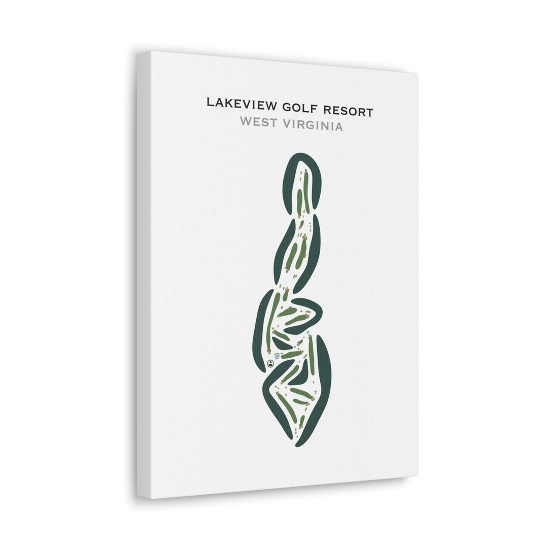 Lakeview Golf Resort, West Virginia - Printed Golf Courses