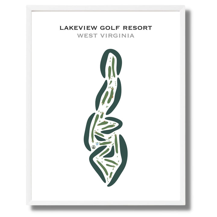 Lakeview Golf Resort, West Virginia - Printed Golf Courses