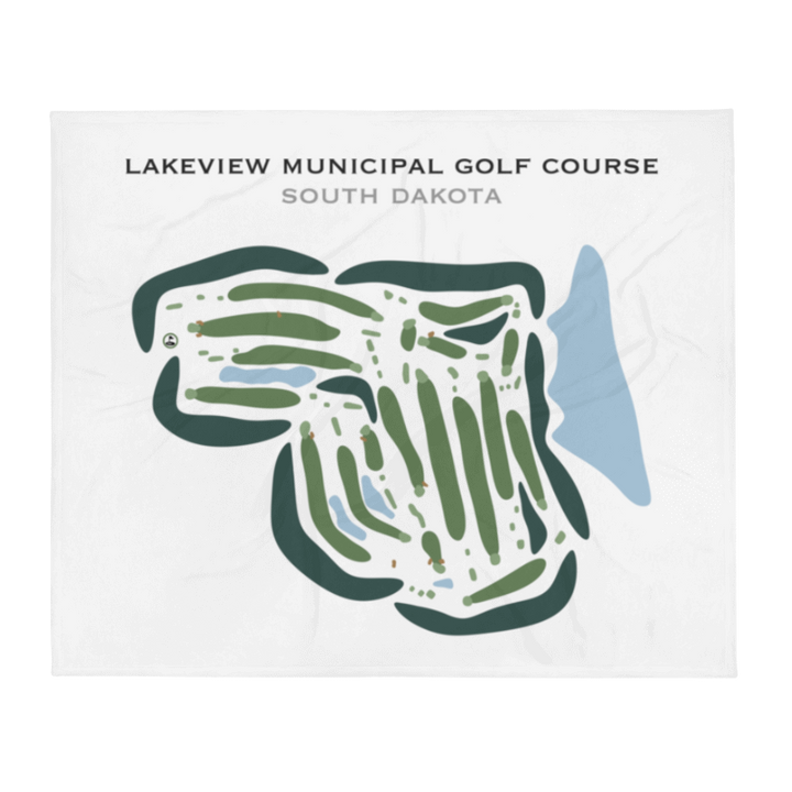 Lakeview Municipal Golf Course, South Dakota - Printed Golf Courses
