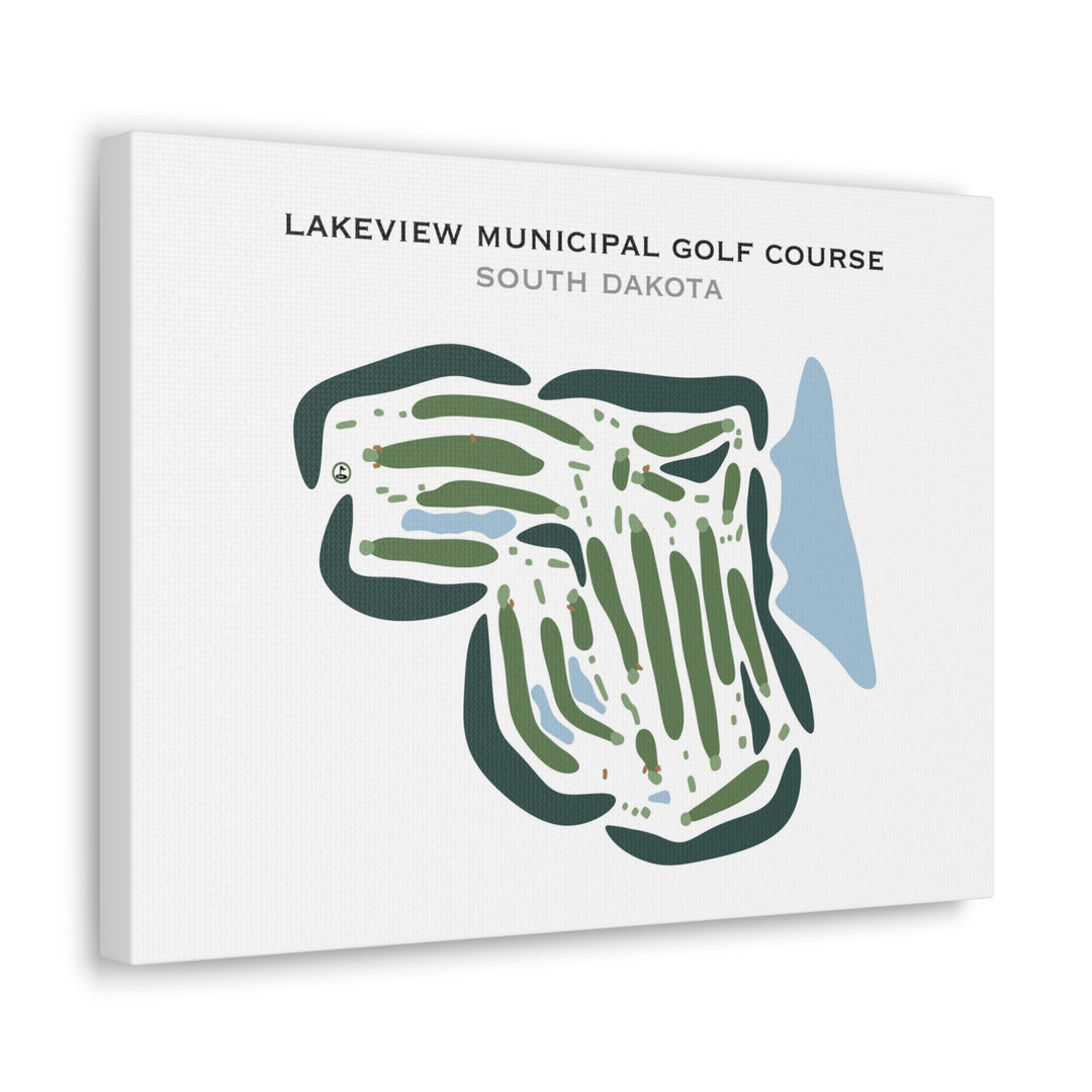 Lakeview Municipal Golf Course, South Dakota - Printed Golf Courses
