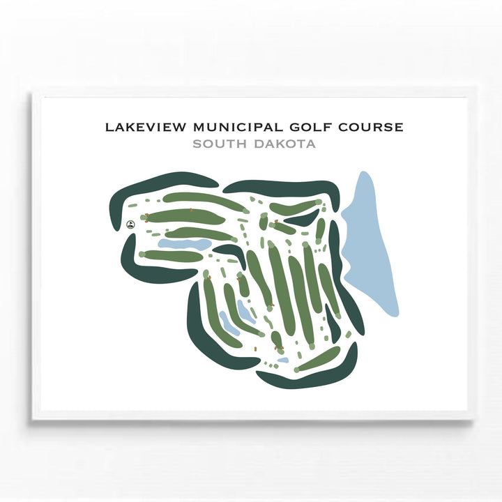 Lakeview Municipal Golf Course, South Dakota - Printed Golf Courses