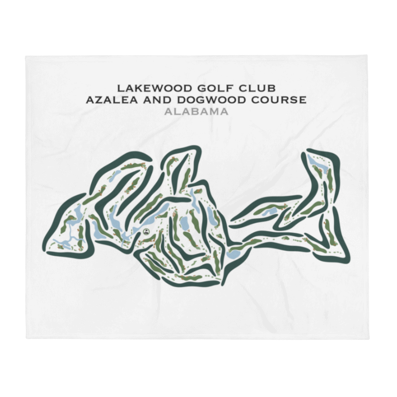 Azeala & Dogwood - Lakewood Country Club, Alabama - Printed Golf Courses