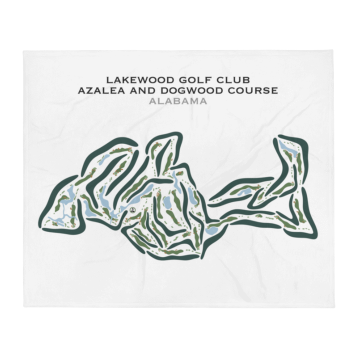 Azeala & Dogwood - Lakewood Country Club, Alabama - Printed Golf Courses