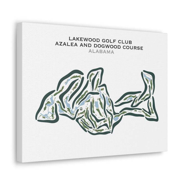 Azeala & Dogwood - Lakewood Country Club, Alabama - Printed Golf Courses