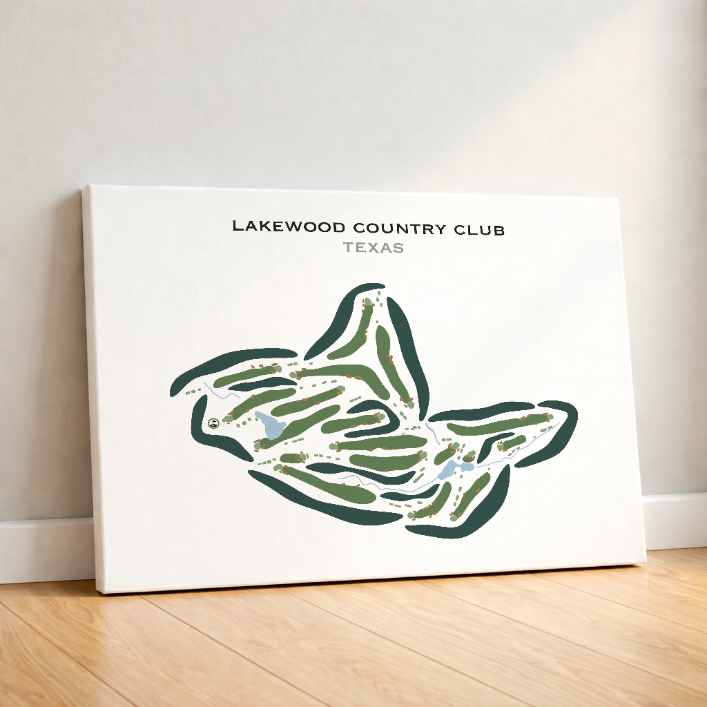 Lakewood Country Club, Texas - Printed Golf Courses