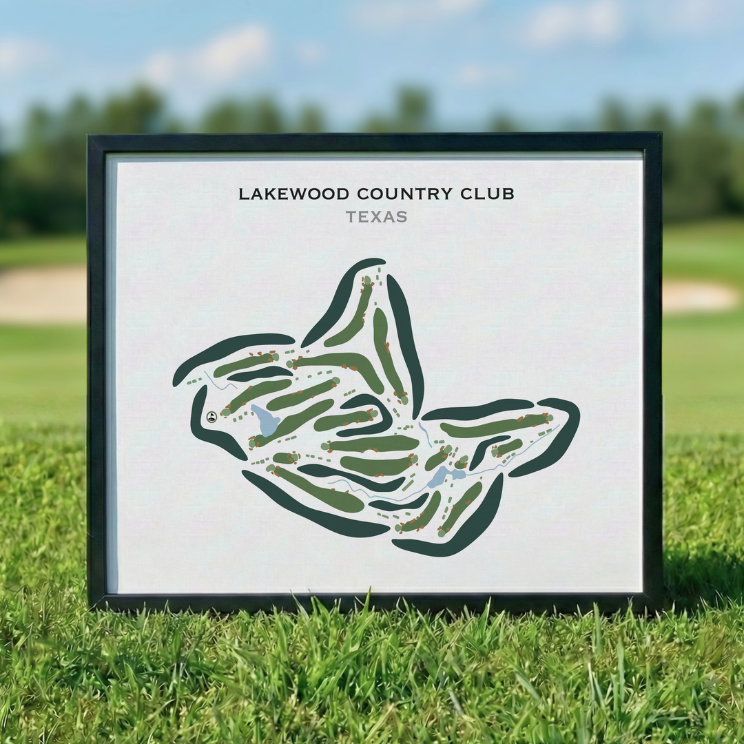 Lakewood Country Club, Texas - Printed Golf Courses