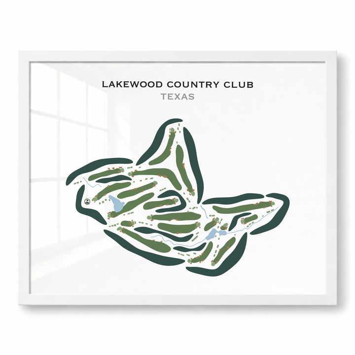 Lakewood Country Club, Texas - Printed Golf Courses