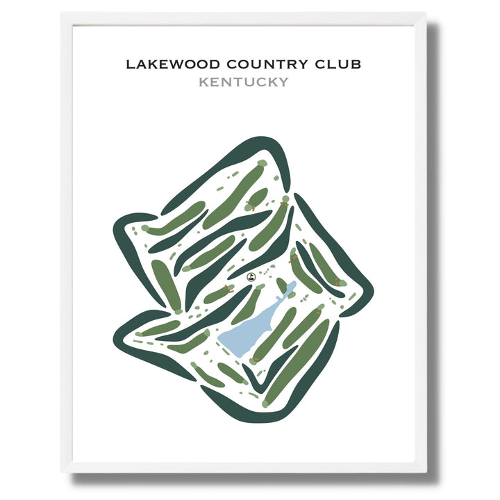 Lakewood Country Club, Kentucky - Printed Golf Courses