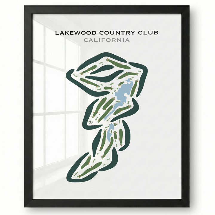 Lakewood Country Club, California - Printed Golf Courses