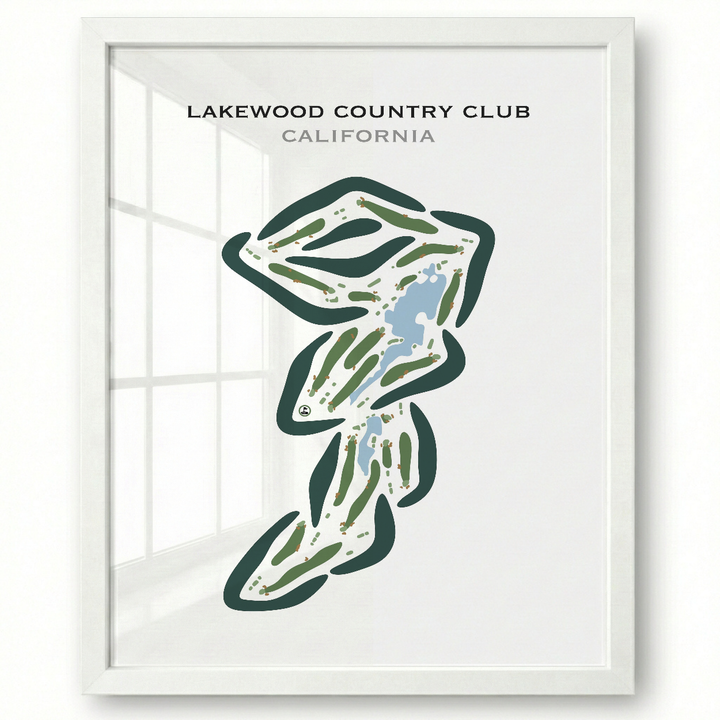 Lakewood Country Club, California - Printed Golf Courses