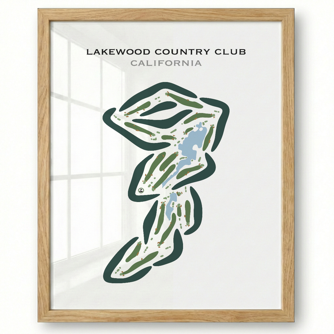 Lakewood Country Club, California - Printed Golf Courses
