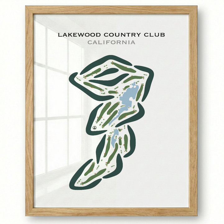 Lakewood Country Club, California - Printed Golf Courses