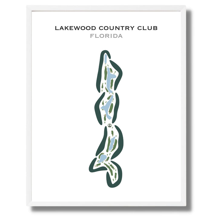 Lakewood Country Club, Florida - Printed Golf Courses