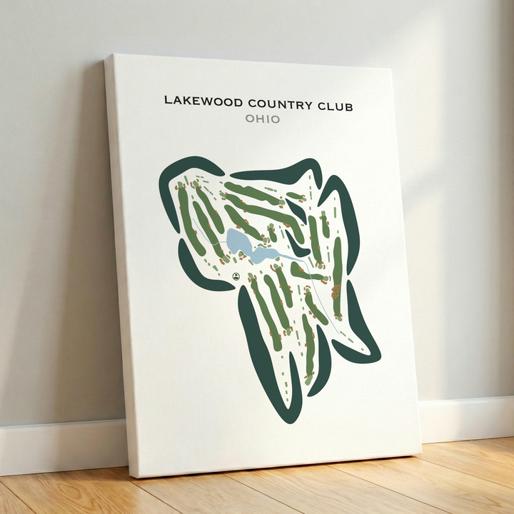 Lakewood Country Club, Ohio - Printed Golf Courses