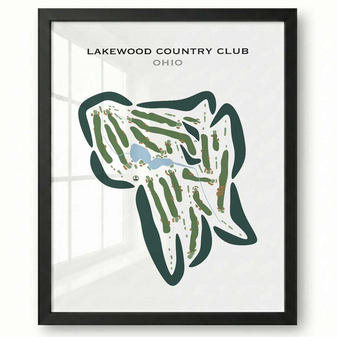 Lakewood Country Club, Ohio - Printed Golf Courses
