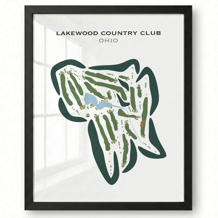 Lakewood Country Club, Ohio - Printed Golf Courses