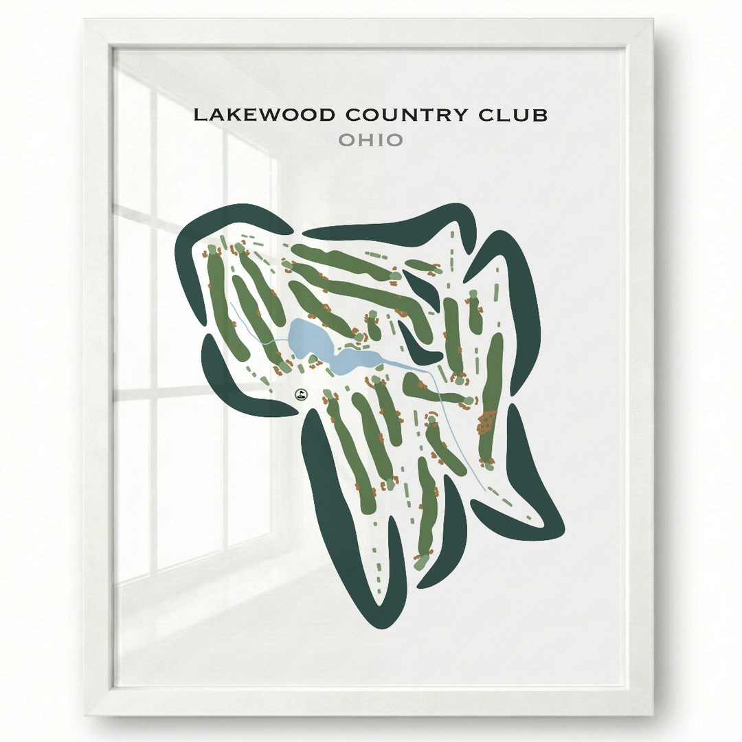 Lakewood Country Club, Ohio - Printed Golf Courses