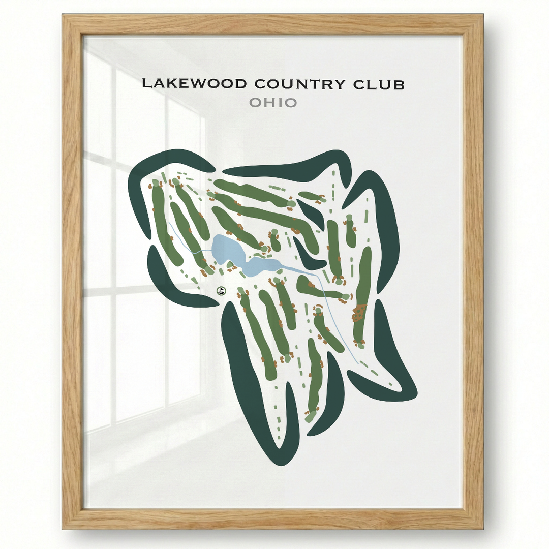 Lakewood Country Club, Ohio - Printed Golf Courses