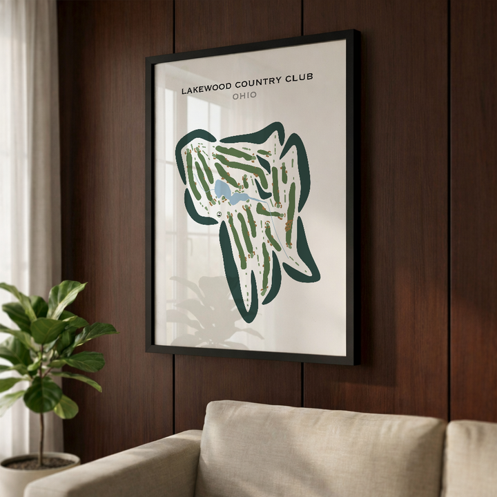 Lakewood Country Club, Ohio - Printed Golf Courses