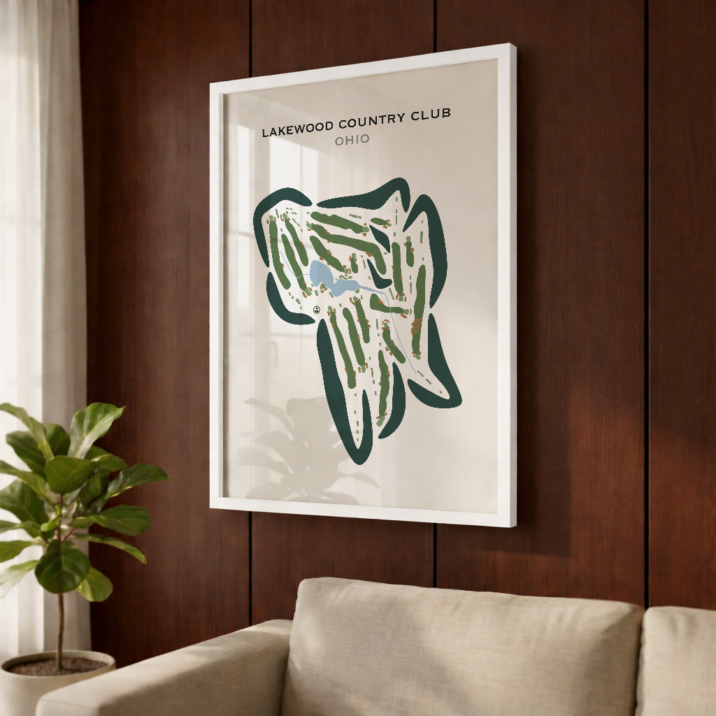 Lakewood Country Club, Ohio - Printed Golf Courses