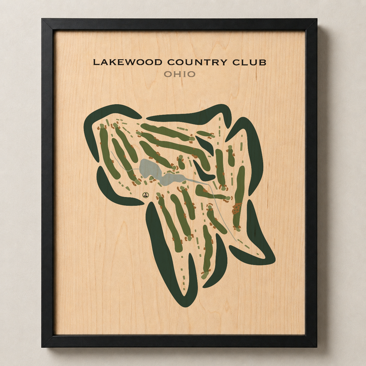 Lakewood Country Club, Ohio - Printed Golf Courses