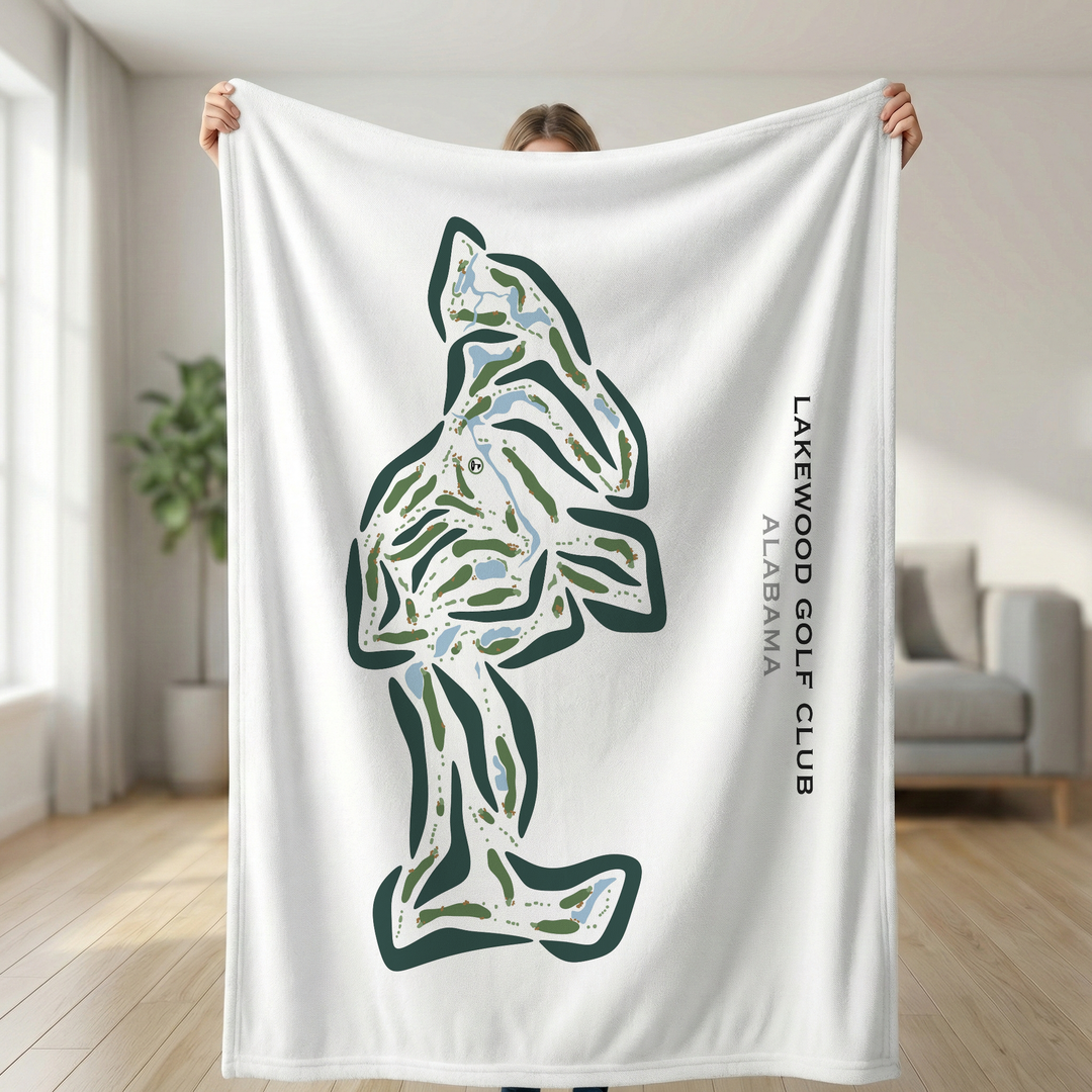 Lakewood Golf Club, Point Clear, Alabama - Printed Golf Courses