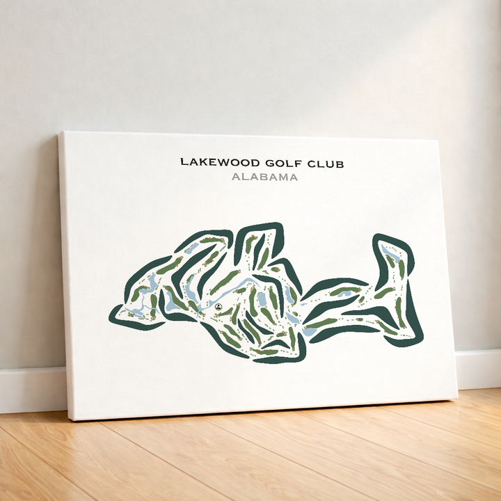 Lakewood Golf Club, Point Clear, Alabama - Printed Golf Courses