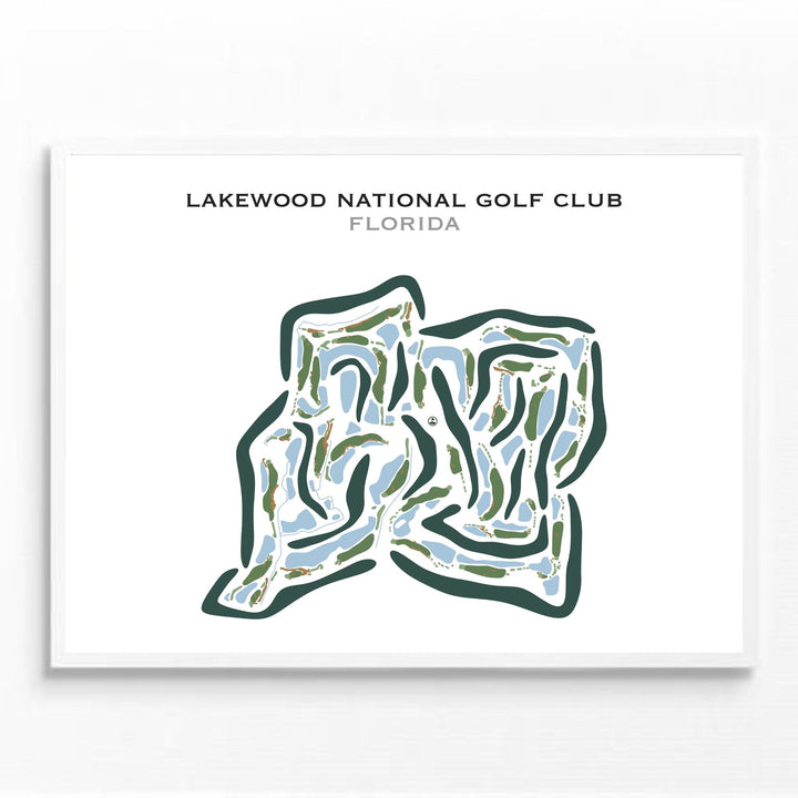 Lakewood National Golf Club, Florida - Printed Golf Courses