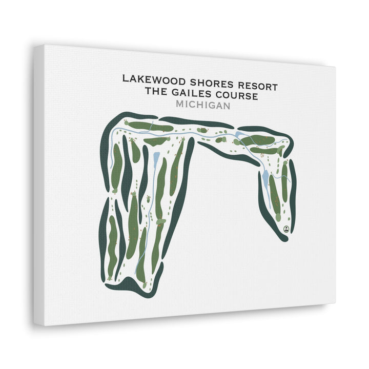 Lakewood Shores Resort, The Gailes Course, Michigan - Printed Golf Courses