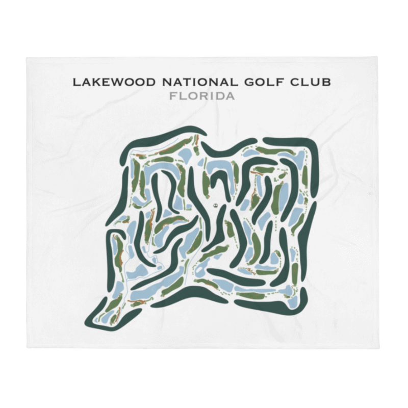 Lakewood National Golf Club Commander and Piper Course, Florida - Printed Golf Courses