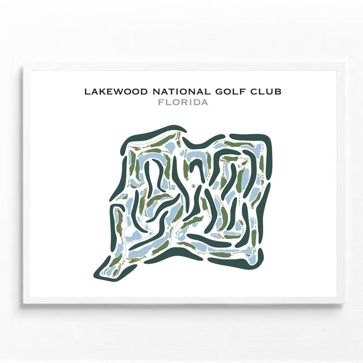 Lakewood National Golf Club Commander and Piper Course, Florida - Printed Golf Courses