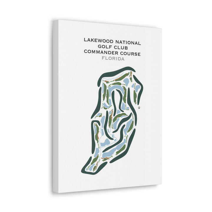 Lakewood National Golf Club Commander Course, Florida - Printed Golf Courses