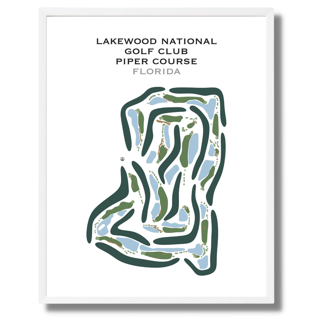 Lakewood National Golf Club Piper Course, Florida - Printed Golf Courses